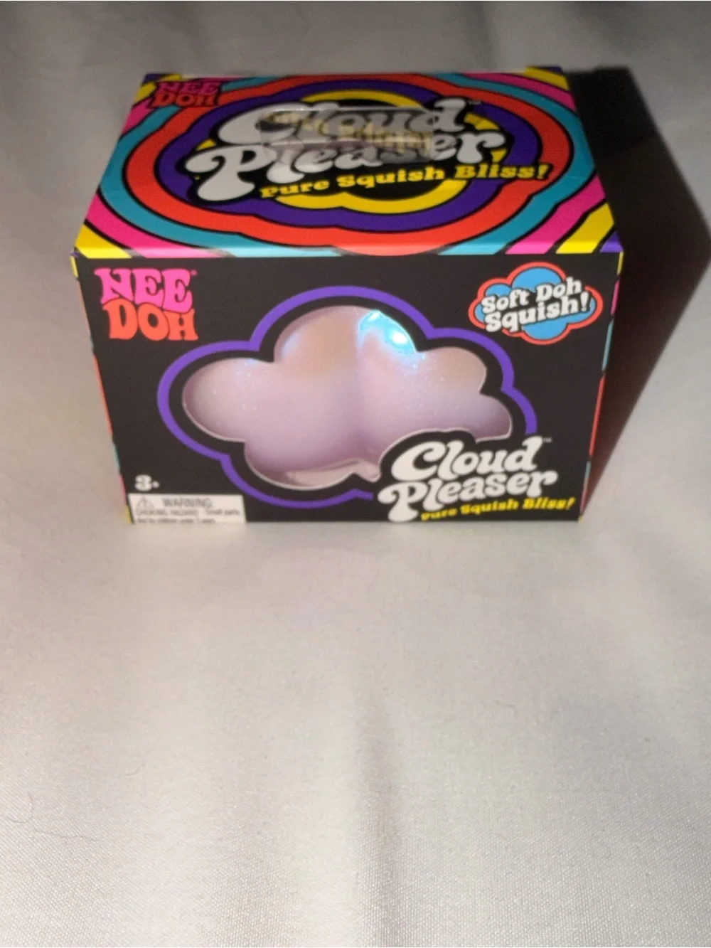 New ultra rare!! Cloud Pleaser Needoh Squish - Pink Cloud
